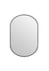 Laviva 313MFPIL-2436MB Pill 24x36 Oval Metal Framed Mirror in Matte Black