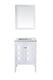 Laviva 313MKSH-24W-MW Mediterraneo 24" White Bathroom Vanity with Matte White VIVA Stone Solid Surface Countertop