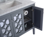 Laviva 313MKSH-36G-WQ Mediterraneo 36" Grey Bathroom Vanity with White Quartz Countertop - view 3