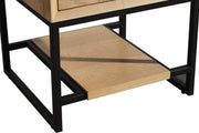Laviva 313SMR-24CO-WS Alto 24" California White Oak Bathroom Vanity with White Stripes Marble Countertop - view 3
