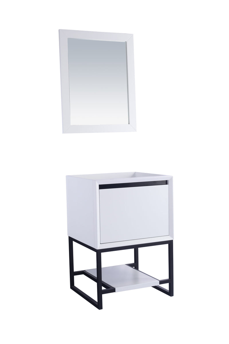 Laviva 313SMR-24W Alto 24" White Bathroom Vanity Cabinet