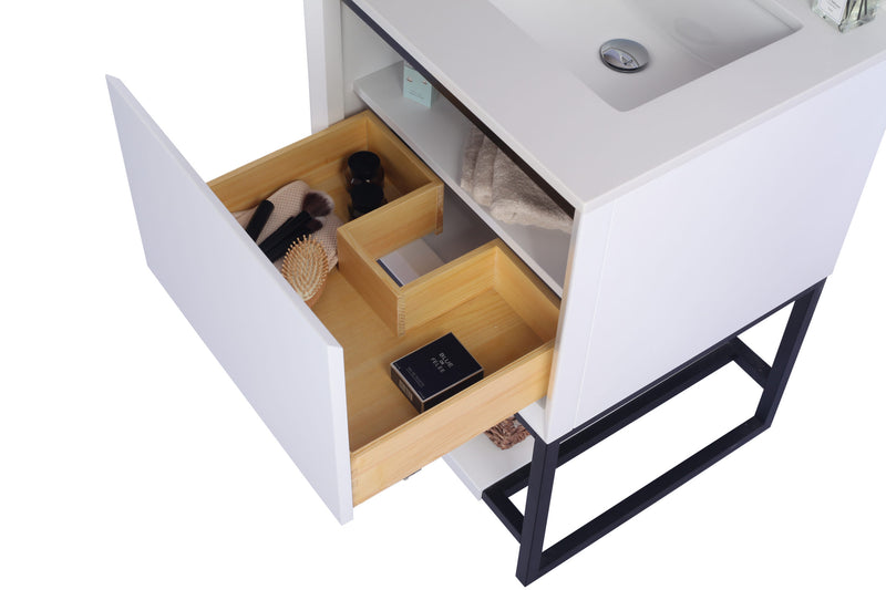 Laviva 313SMR-24W Alto 24" White Bathroom Vanity Cabinet