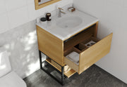 Laviva 313SMR-30CO-PW Alto 30" California White Oak Bathroom Vanity with Pure White Phoenix Stone Countertop - view 4