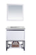 Laviva 313SMR-30W-MW Alto 30" White Bathroom Vanity with Matte White VIVA Stone Countertop