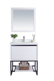 Laviva 313SMR-30W-PW Alto 30" White Bathroom Vanity with Pure White Phoenix Stone Countertop