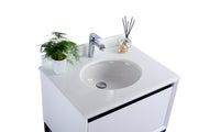 Laviva 313SMR-30W-PW Alto 30" White Bathroom Vanity with Pure White Phoenix Stone Countertop - view 3