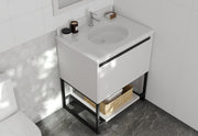 Laviva 313SMR-30W-PW Alto 30" White Bathroom Vanity with Pure White Phoenix Stone Countertop - view 7