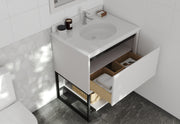 Laviva 313SMR-30W-PW Alto 30" White Bathroom Vanity with Pure White Phoenix Stone Countertop - view 8