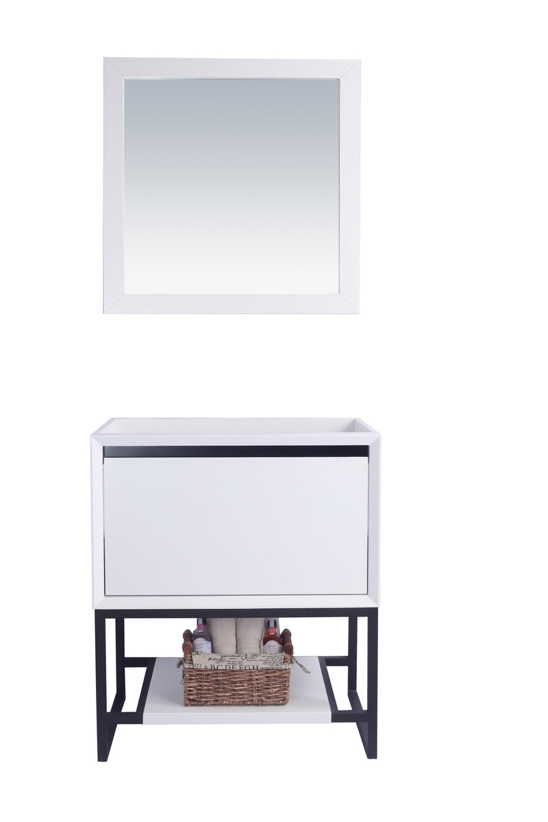 Laviva 313SMR-30W Alto 30" White Bathroom Vanity Cabinet