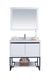 Laviva 313SMR-36W-WQ Alto 36" White Bathroom Vanity with White Quartz Countertop