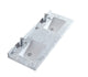 Laviva 313SQ1H-60-WC Forever 60" Single Hole White Carrara Marble Countertop with Double Rectangular Ceramic Sinks