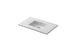 Laviva 313SQ1HSS-36-MW Forever VIVA Stone 36" Matte White Solid Surface Countertop with Integrated Sink