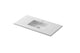 Laviva 313SQ1HSS-42-MW Forever VIVA Stone 42" Matte White Solid Surface Countertop with Integrated Sink