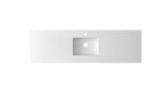 Laviva 313SQ1HSS-72C-MW Forever VIVA Stone 72" Matte White Solid Surface Countertop with Single Integrated Sink - view 2