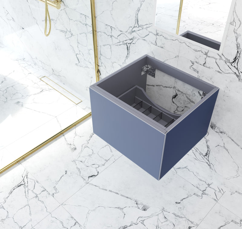 Laviva 313VTR-24NB Vitri 24" Nautical Blue Wall Hung Bathroom Vanity Cabinet