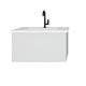 Laviva 313VTR-30CW-MW Vitri 30" Cloud White Bathroom Vanity with VIVA Stone Matte White Countertop