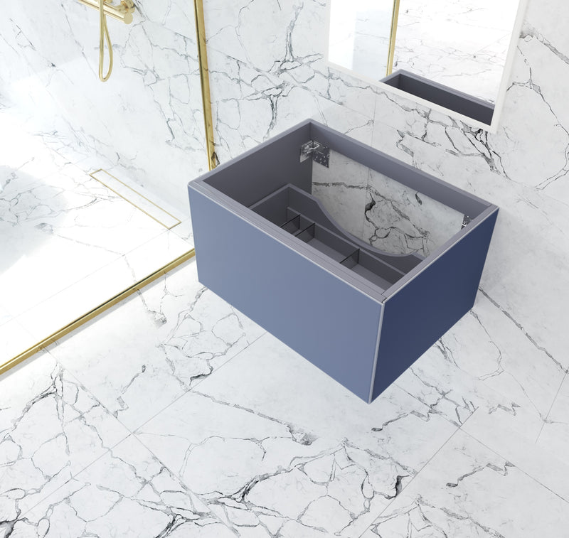 Laviva 313VTR-30NB Vitri 30" Nautical Blue Wall Hung Bathroom Vanity Cabinet