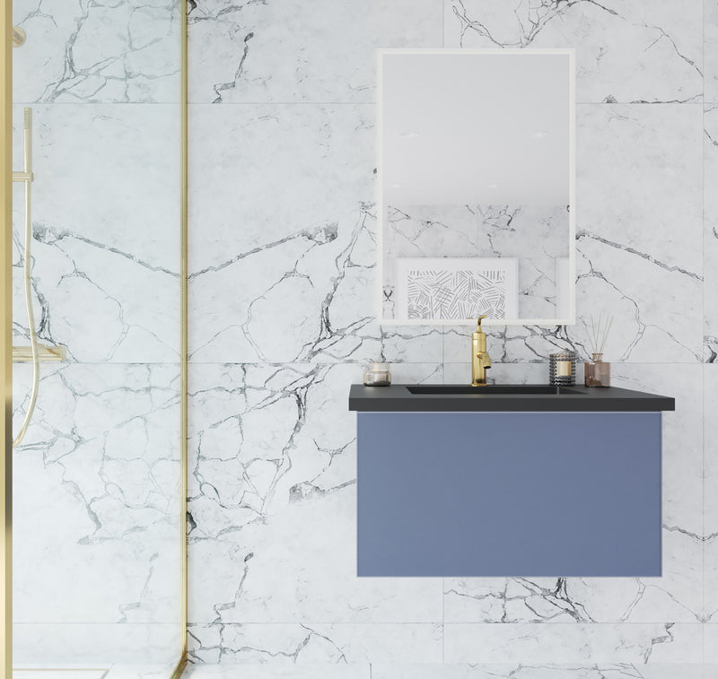 Laviva 313VTR-30NB Vitri 30" Nautical Blue Wall Hung Bathroom Vanity Cabinet