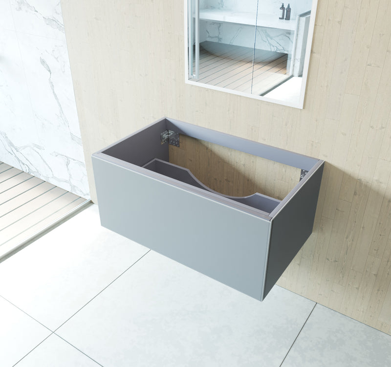 Laviva 313VTR-36FG Vitri 36" Fossil Grey Wall Hung Bathroom Vanity Cabinet