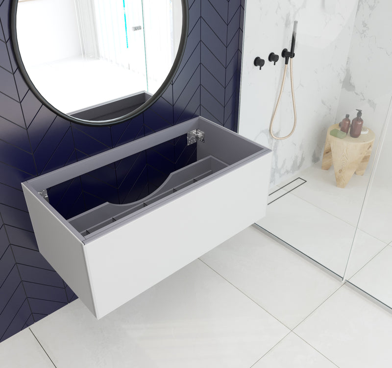 Laviva 313VTR-42CW Vitri 42" Cloud White Wall Hung Bathroom Vanity Cabinet - view 2