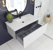 Laviva 313VTR-42CW Vitri 42" Cloud White Wall Hung Bathroom Vanity Cabinet - view 3