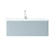 Laviva 313VTR-42FG-MW Vitri 42" Fossil Grey Bathroom Vanity with VIVA Stone Matte White Countertop