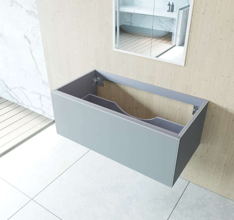 Laviva 313VTR-42FG Vitri 42" Fossil Grey Wall Hung Bathroom Vanity Cabinet