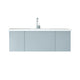 Laviva 313VTR-48FG-MW Vitri 48" Fossil Grey Bathroom Vanity with VIVA Stone Matte White Countertop
