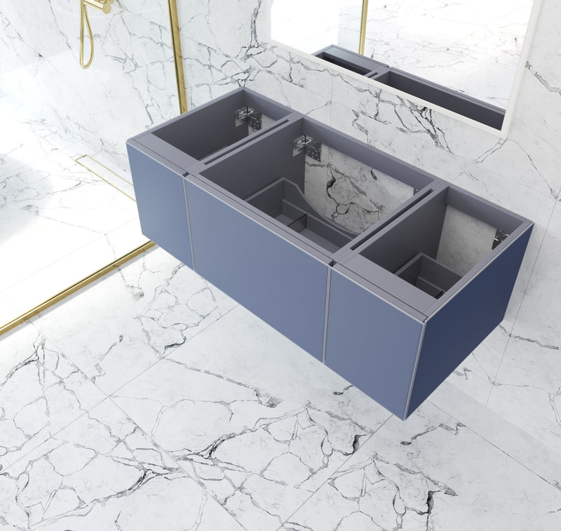 Laviva 313VTR-48NB Vitri 48" Nautical Blue Wall Hung Bathroom Vanity Cabinet