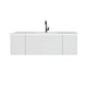 Laviva 313VTR-54CW-MW Vitri 54" Cloud White Bathroom Vanity with VIVA Stone Matte White Countertop