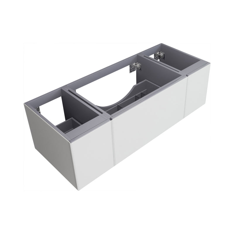 Laviva 313VTR-54CW Vitri 54" Cloud White Wall Hung Bathroom Vanity Cabinet