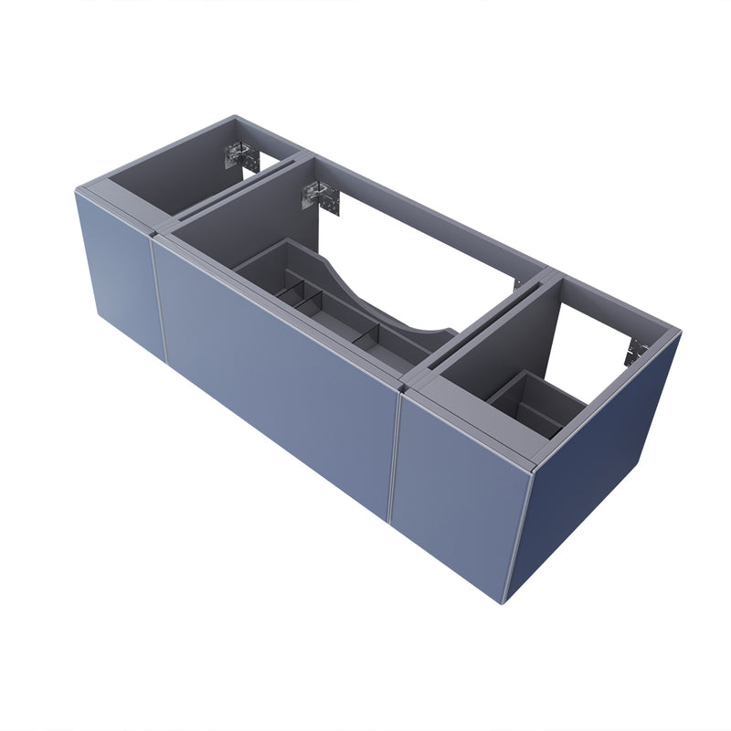 Laviva 313VTR-54NB Vitri 54" Nautical Blue Wall Hung Bathroom Vanity Cabinet