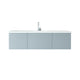 Laviva 313VTR-60CFG-MW Vitri 60" Fossil Grey Single Sink Bathroom Vanity