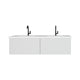 Laviva 313VTR-60DCW-MW Vitri 60" Cloud White Double Sink Bathroom Vanity