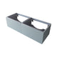 Laviva 313VTR-60DFG Vitri 60" Fossil Grey Double Sink Wall Hung Bathroom Vanity Cabinet