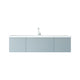 Laviva 313VTR-66FG-MW Vitri 66" Fossil Grey Single Sink Bathroom Vanity
