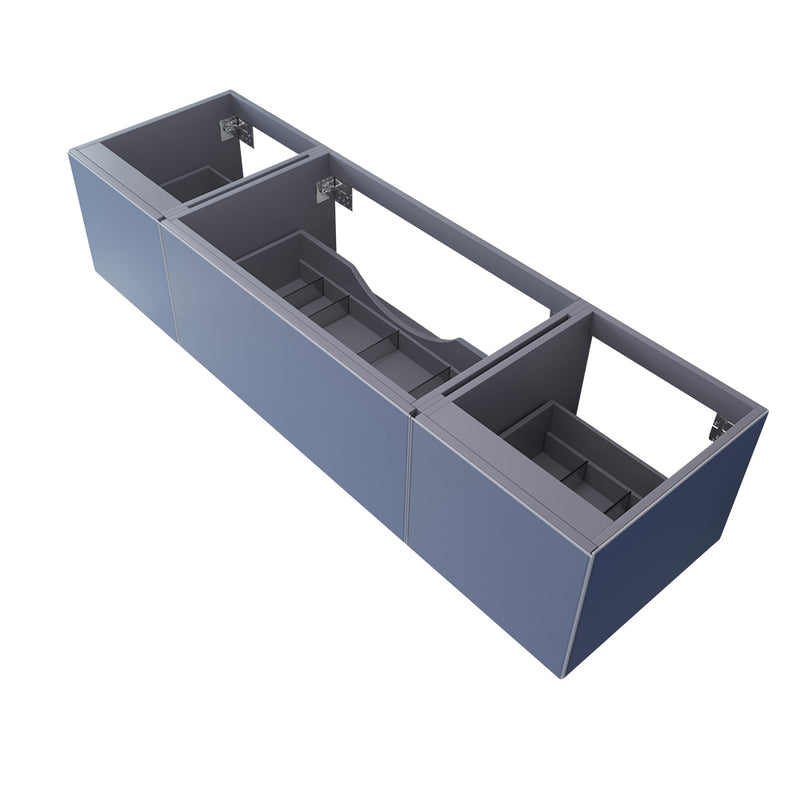 Laviva 313VTR-72CNB Vitri 72" Nautical Blue Single Sink Wall Hung Bathroom Vanity Cabinet