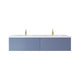 Laviva 313VTR-72DNB-MW Vitri 72" Nautical Blue Double Sink Bathroom Vanity