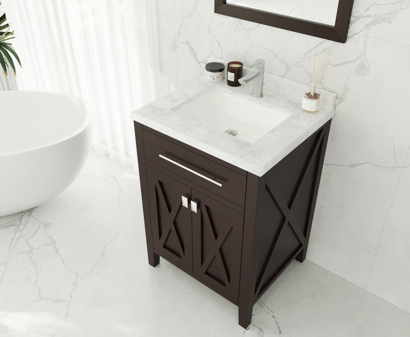 Laviva 313YG319-24B Wimbledon 24" Brown Bathroom Vanity Cabinet