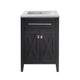 Laviva 313YG319-24E-MW Wimbledon 24" Espresso Bathroom Vanity with Matte White VIVA Stone Countertop