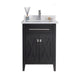 Laviva 313YG319-24E-WQ Wimbledon 24" Espresso Bathroom Vanity with White Quartz Countertop
