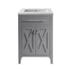 Laviva 313YG319-24G-MW Wimbledon 24" Grey Bathroom Vanity with Matte White VIVA Stone Countertop