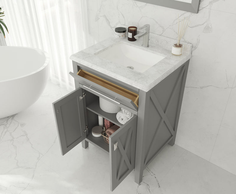 Laviva 313YG319-24G Wimbledon 24" Grey Bathroom Vanity Cabinet