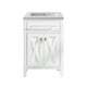 Laviva 313YG319-24W-MW Wimbledon 24" White Bathroom Vanity with Matte White VIVA Stone Countertop