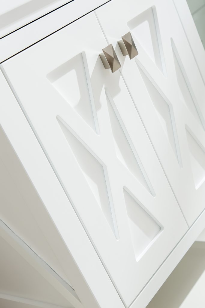 Laviva 313YG319-24W-WQ Wimbledon 24" White Bathroom Vanity with White Quartz Countertop