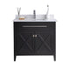 Laviva 313YG319-36E-WQ Wimbledon 36" Espresso Bathroom Vanity with White Quartz Countertop