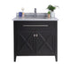 Laviva 313YG319-36E-WS Wimbledon 36" Espresso Bathroom Vanity with White Stripes Marble Countertop