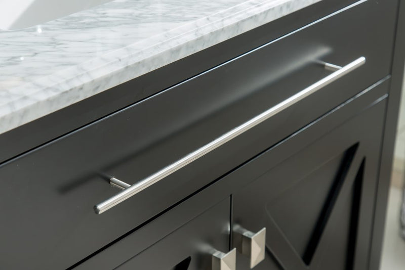Laviva 313YG319-36E-WS Wimbledon 36" Espresso Bathroom Vanity with White Stripes Marble Countertop