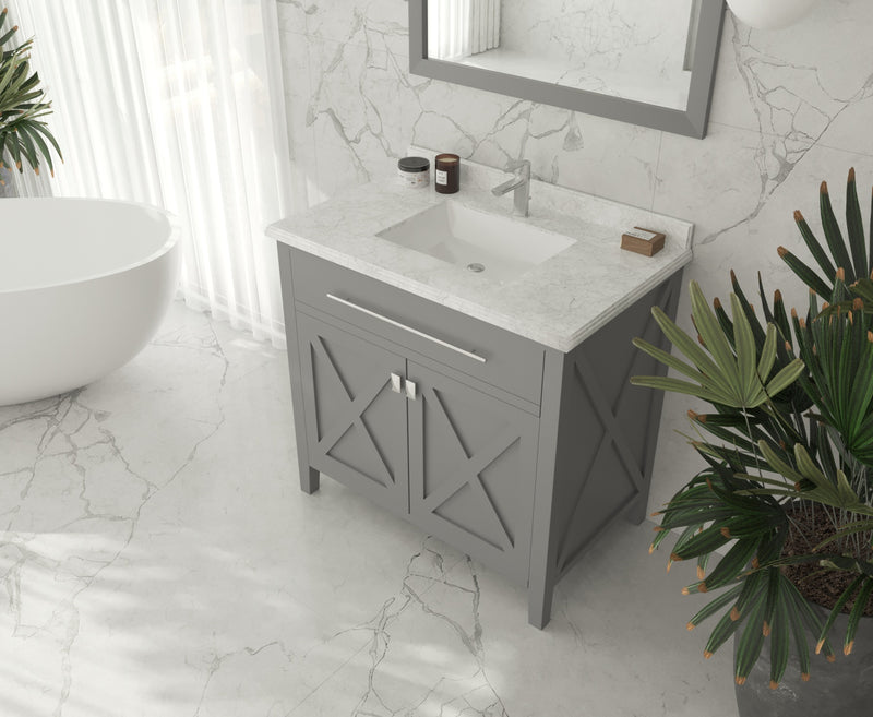 Laviva 313YG319-36G Wimbledon 36" Grey Bathroom Vanity Cabinet