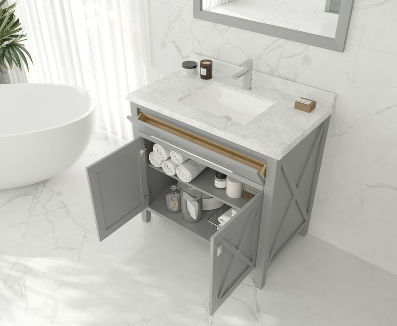 Laviva 313YG319-36G Wimbledon 36" Grey Bathroom Vanity Cabinet